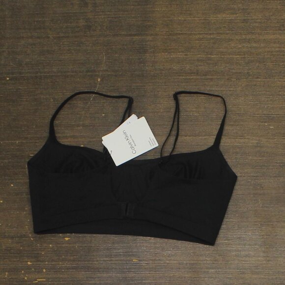 NWT Calvin Klein Convertible Straps Wirefree Fusion Flex Balconette Bra Black S - Picture 7 of 9